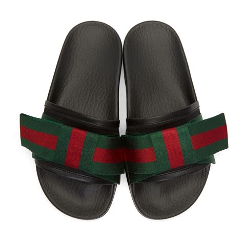 women's gucci slides with bow|Gucci slides women size 36.